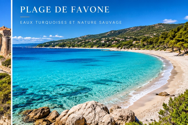 Illustration de la plage de Favone